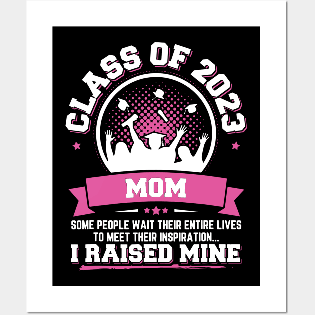 Proud Mom Of A Class Of 2023 Graduate Wall Art by binding classroom